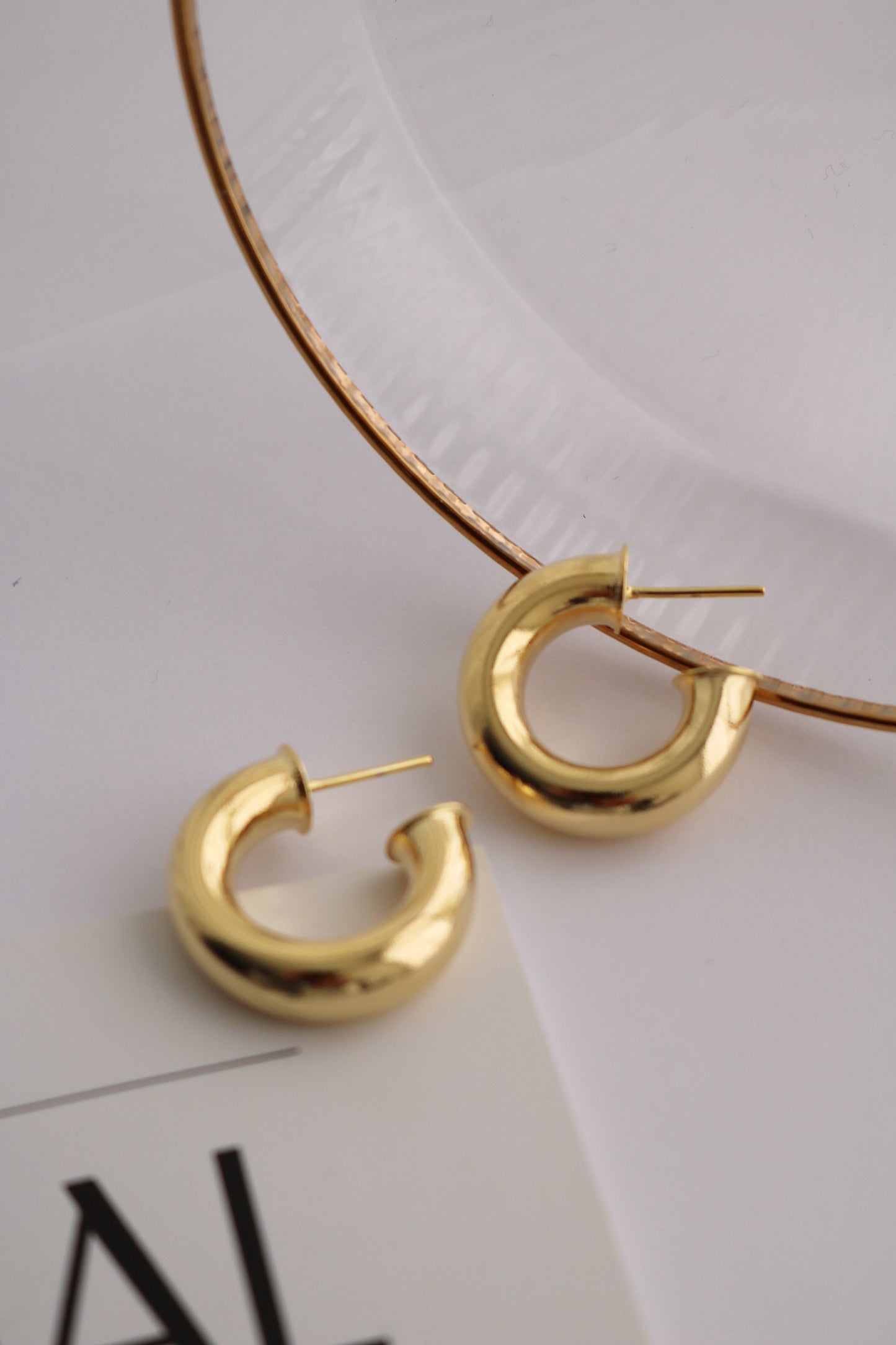 Chunky Hoop Earrings - byvickyjewelry