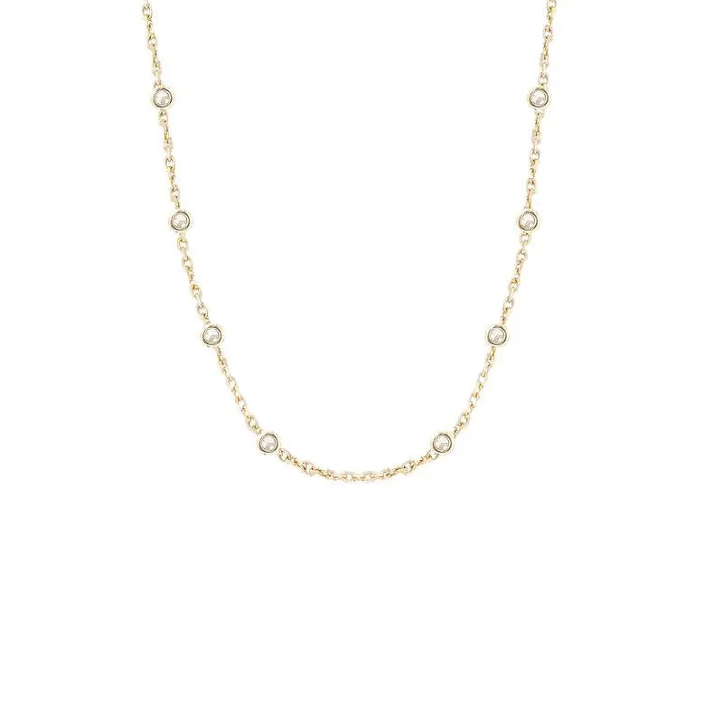 Floating Zirconia Chain - byvickyjewelry