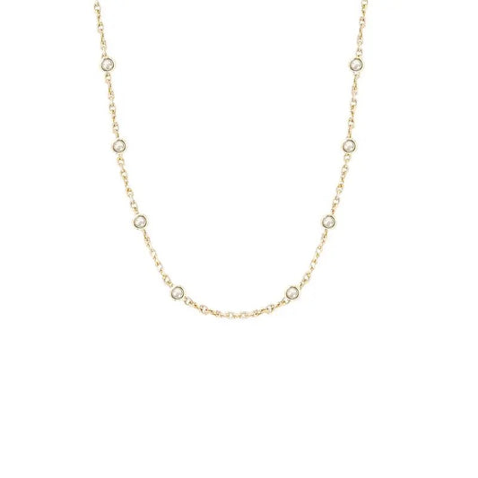 Floating Zirconia Chain - byvickyjewelry